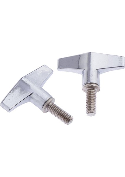 2 Adet Çinko Alaşım Davul Standı Kanatlı Davul Cymbal Standı Kanat Somun Vida M6 (Yurt Dışından)