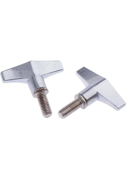 2 Adet Çinko Alaşım Davul Standı Kanatlı Davul Cymbal Standı Kanat Somun Vida M6 (Yurt Dışından)
