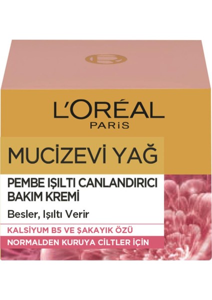 Loreal Paris L'oreal Paris Mucizevi Yağ Pembe Bakım Kremi 50 mlEl Kremi