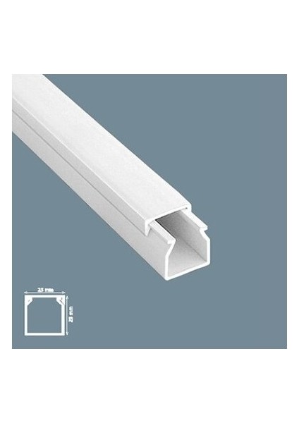 Yapışkanlı Kablo Kanalı 25X25 5boy 10MT