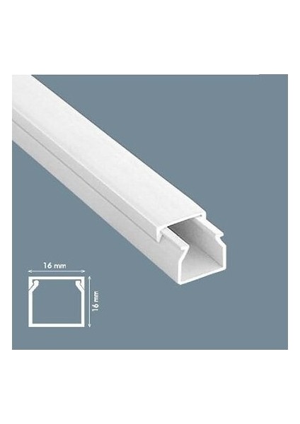 Yapışkanlı Kablo Kanalı 16X16 5boy 10MT