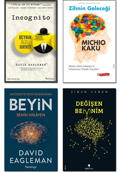 Zihnin Geleceği: Michio Kaku - Değişen Beynim - Beyin - Incognito - 4 Kitap