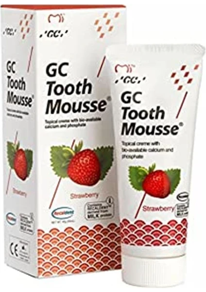 Gc Tooth Mousse Çilekli 40 gr  Diş Macunu