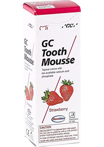 Mousse Çilekli 40 gr Diş Macunu