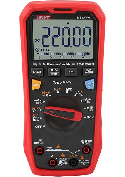 UT61E+ 1000V True Rms Dijital Multimetre