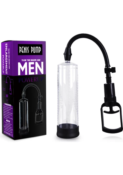 22 cm Men Powerup Özel Tetikli Manual Penis Pompası