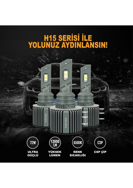 H15 LED Xenon Far Ampulü Csp Çip