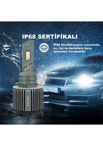 H15 LED Xenon Far Ampulü Csp Çip