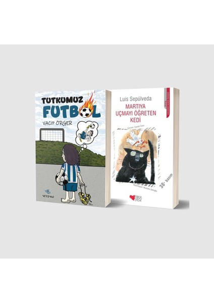 Tutkumuz Futbol - Martıya Uçmayı Öğreten Kedi 2 Kitap Set