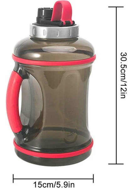 Siyah 2 L Su Matarası (Yurt Dışından)