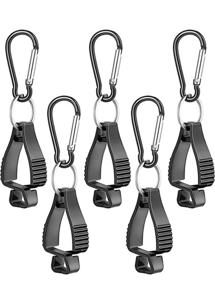 5 Adet Iş Eldiveni Klip Kepçe Tutucu Kelepçe Kaleci Interlok Askı Guard Güvenliği (Yurt Dışından)