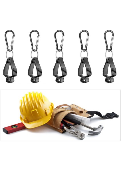 5 Adet Iş Eldiveni Klip Kepçe Tutucu Kelepçe Kaleci Interlok Askı Guard Güvenliği (Yurt Dışından) modelleri