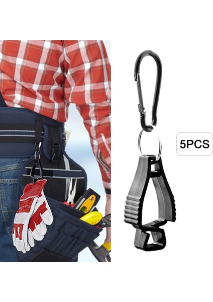 5 Adet Iş Eldiveni Klip Kepçe Tutucu Kelepçe Kaleci Interlok Askı Guard Güvenliği (Yurt Dışından) indirimleri