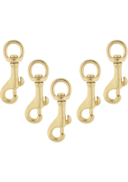 Pirinç Döner Deri Zanaat Anahtarlık Snap Kanca 55 ADET11MM (Yurt Dışından)