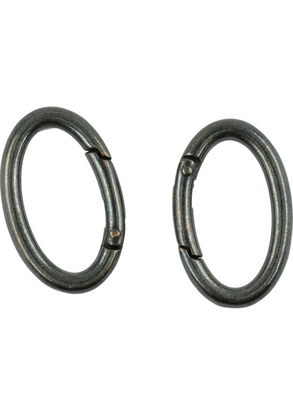 2 Adet Vintage Oval Karabina Bahar Yapış Klip Kanca Anahtarlık Yürüyüş Derin Bakır (Yurt Dışından)