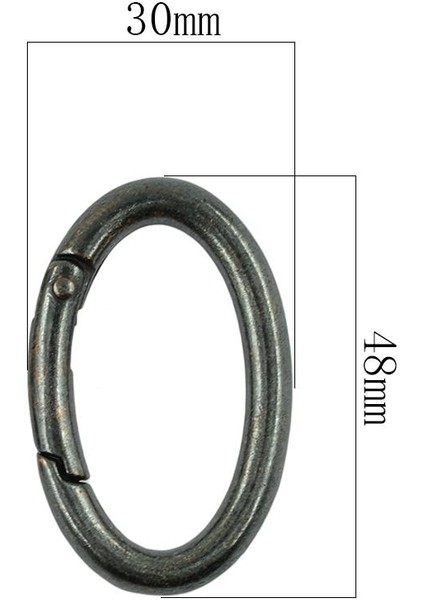 2 Adet Vintage Oval Karabina Bahar Yapış Klip Kanca Anahtarlık Yürüyüş Derin Bakır (Yurt Dışından) fiyatları