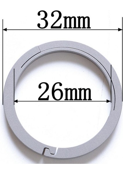 3 Adet Titanyum Yuvarlak Karabina Bahar Yapış Kanca Anahtarlık Toka Dıy 18- 32MM (Yurt Dışından)
