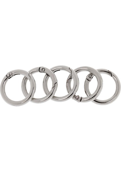 5 Parça 28MM Alaşım Yuvarlak Karabiner Kamp Bahar Klip Anahtarlık Gümüş (Yurt Dışından) fiyatları
