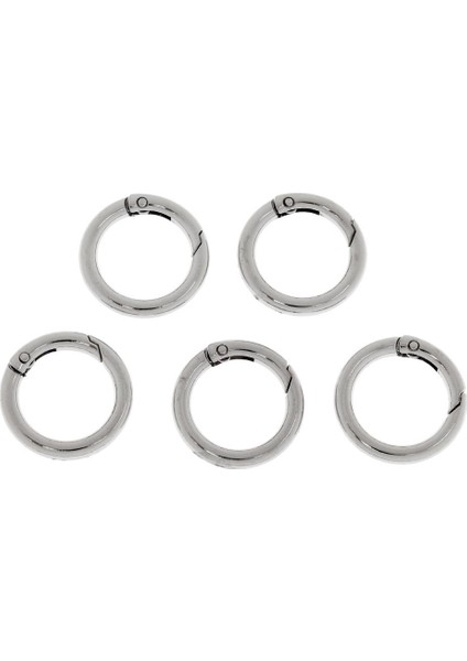 5 Parça 28MM Alaşım Yuvarlak Karabiner Kamp Bahar Klip Anahtarlık Gümüş (Yurt Dışından) fırsatları
