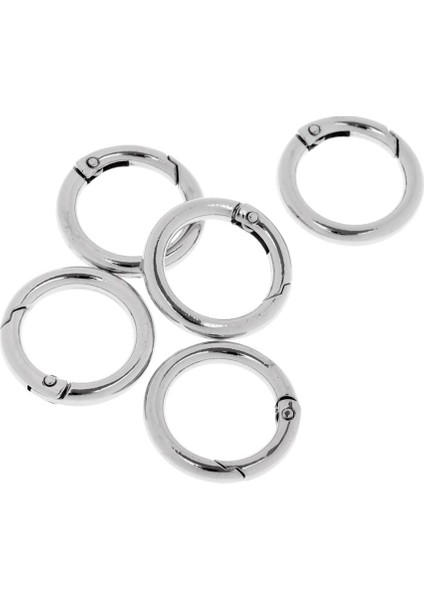 5 Parça 28MM Alaşım Yuvarlak Karabiner Kamp Bahar Klip Anahtarlık Gümüş (Yurt Dışından) indirimleri