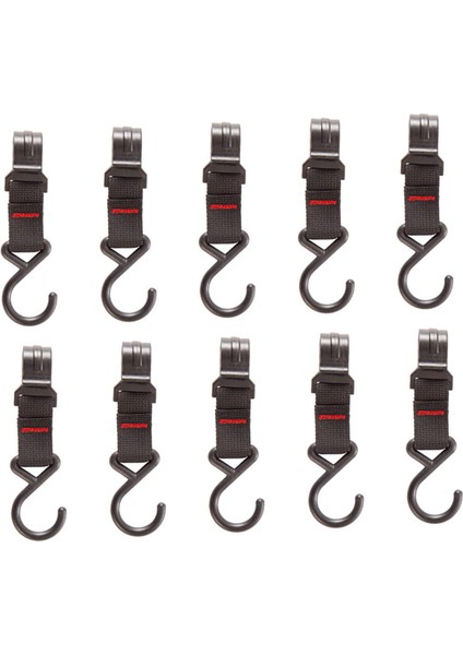 10 Adet Asılı Kayış Kanca Askı Bebek Arabası S-Kanca Kamp Pot Pan Tutucu Siyah (Yurt Dışından)
