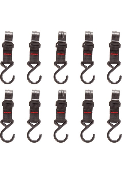 10 Adet Asılı Kayış Kanca Askı Bebek Arabası S-Kanca Kamp Pot Pan Tutucu Siyah (Yurt Dışından) fiyatları