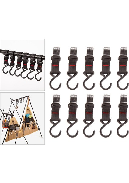 10 Adet Asılı Kayış Kanca Askı Bebek Arabası S-Kanca Kamp Pot Pan Tutucu Siyah (Yurt Dışından) indirimleri