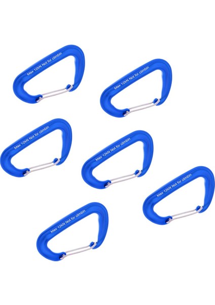 6 Parça 12KN Alüminyum Tel Kapısı Karabina Hamak Kamp Yürüyüş Mavi Için (Yurt Dışından) fiyatları