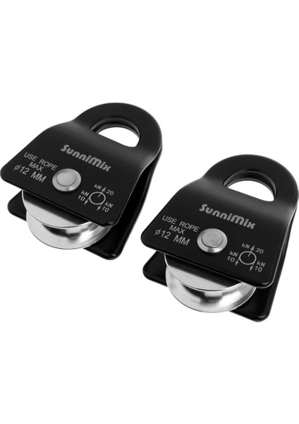 2 Adet 20KN Tırmanma Arborist Mobil Kasnak Için 12MM Halat Arma Siyah Kaldırma Siyah (Yurt Dışından) fırsatları