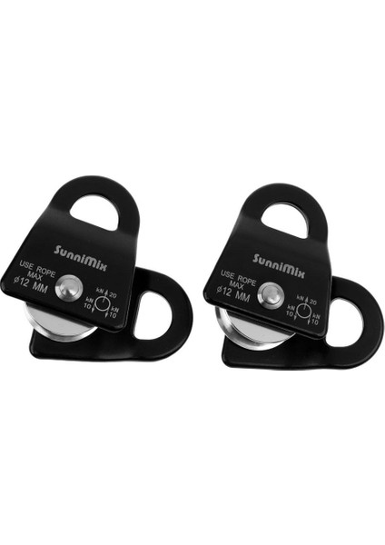 2 Adet 20KN Tırmanma Arborist Mobil Kasnak Için 12MM Halat Arma Siyah Kaldırma Siyah (Yurt Dışından) indirimleri