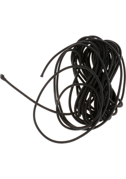 2 Adet 3mm 5 Metre Güçlü Elastik Bungee Halat Şok Kordon Kravat Aşağı Kayış Siyah (Yurt Dışından) modelleri