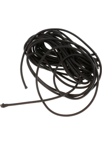 2 Adet 3mm 5 Metre Güçlü Elastik Bungee Halat Şok Kordon Kravat Aşağı Kayış Siyah (Yurt Dışından) indirimleri