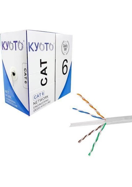 Cat6 Kablo 23 Awg Cat 6 Ethernet Internet Kablosu 305 Metre