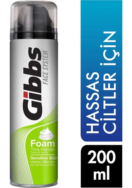 Gibss Gibbs Tıraş Köpüğü 200 ml Hassas Ciltler Için 8690506409852  Tıraş Köpük ve JGibbs