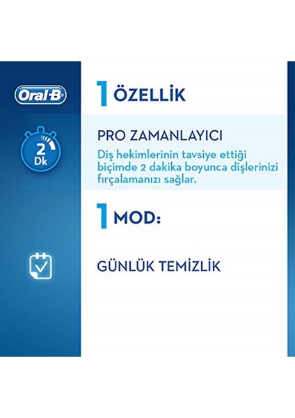 D150 Şarj Edilebilir Diş Fırçası Plus 1 Yedek Başlık Diş Fırçası