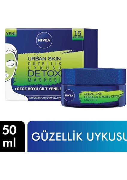 Güzellik Uykusu Yüz Maskesi 50 ml Urban Skin Detox 4005900587787 Yüz Kremi