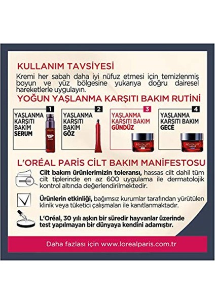 L'oréal Paris Revitalift Lazer X3 Yoğun Gündüz Bakım Kremi, 50 ml Kategori indirimleri