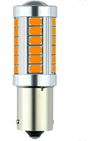 Mega Hawk P21W Canbus 93 LED Turuncu Ampul 33 Ledli 12 Volt