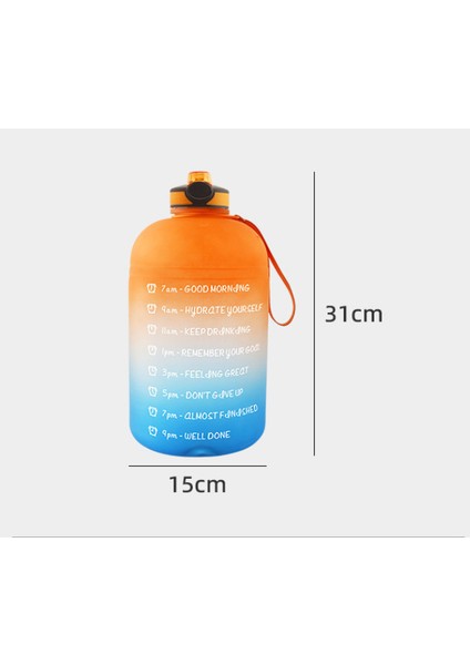 Turuncu 2 L Su Matarası (Yurt Dışından)