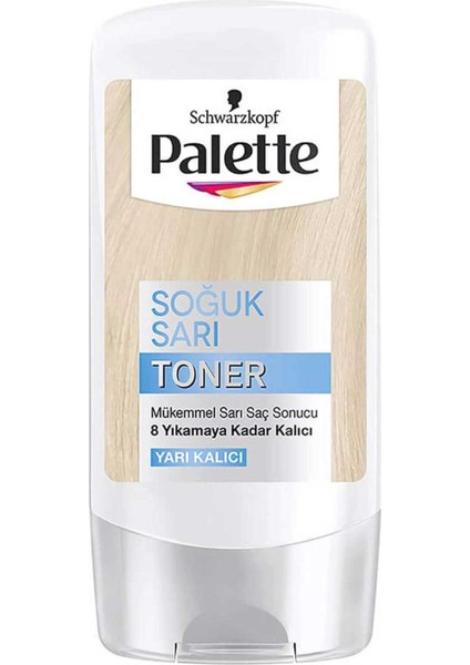 Toner Yarı Kalıcı Saç Boyası Soğuk Sarı 4015100436891 Saç Boyası