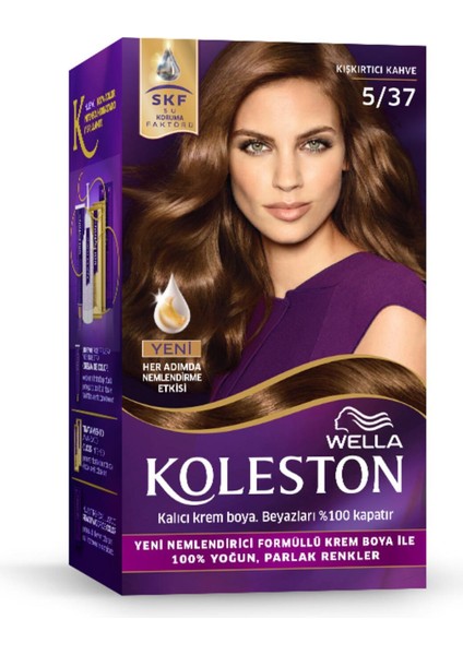 Set Saç Boyası 5/37 Kışkırtıcı Kahve Saç Boyası