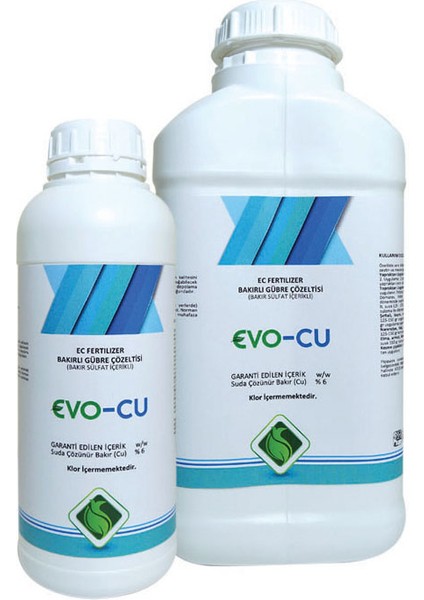 Cu Ec Fertilizer Bakırlı Gübre Çözeltisi 1 Lt