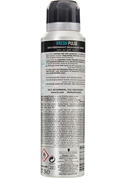 Fa Fresh Pulse Deo Sprey 150 ml 1 PaketDeodorant