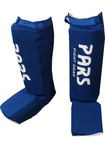 Elastik Kick Boks Muay Thai Ayak Kaval Koruyucu Mavi