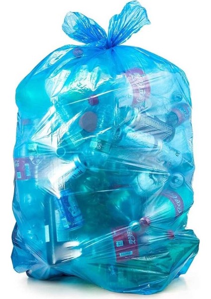 Büyük Boy Mavi Çöp Torbası 50 lt 65x80 10'lu x 5