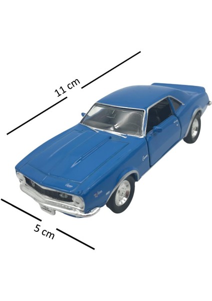 1:38 Metal Çek Bırak Araba 1968 Chevrolet Camaro Z28 42324D indirimleri