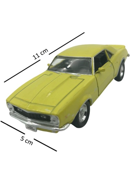 1:38 Metal Çek Bırak Araba 1968 Chevrolet Camaro Z28 42324D indirimleri