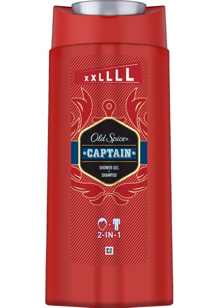 Old Spice Duş Jeli & Şampuan Captain 675 ml Extra Büyük Boy