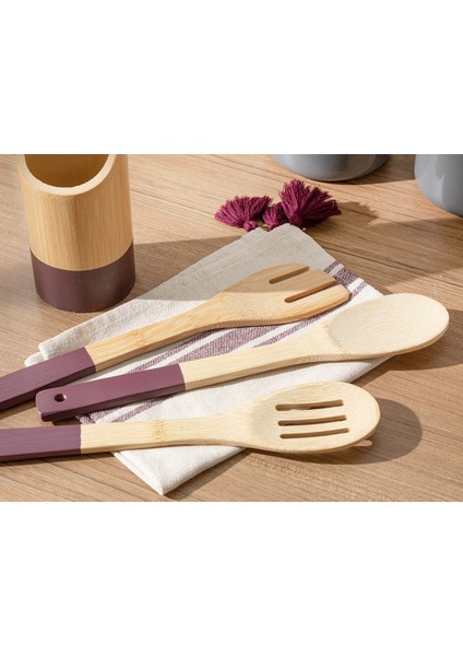 Lina Bambu 4 Parça Servis Seti 16 Cm Mürdüm modelleri