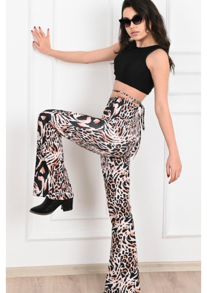 Zebra Desenli Yüksek Bel Tayt -2 6079-22 indirimleri